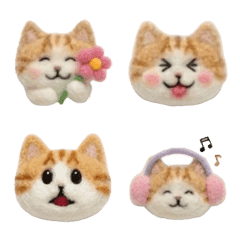 リアクションに使える日常猫-茶トラ-