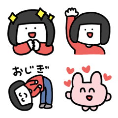 Konomi-chan and a one-headed rabbit