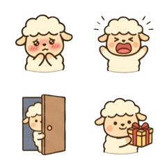 A Fluffy Sheep's Daily Life Emoji