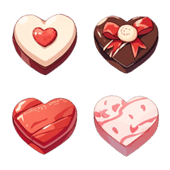 Heart-shaped chocolate