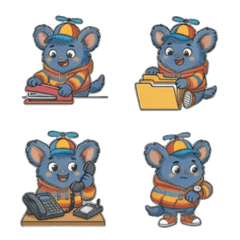 Sully Blue - Expressions - Secretary