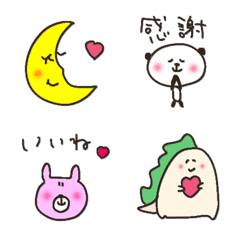 rabbit bear cute greeting  emoji