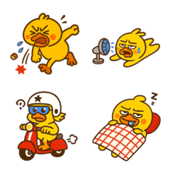 Cute Yellow Chick Daily Emojis