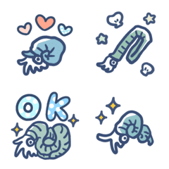 アンモナイトだらけ古生代絵文字