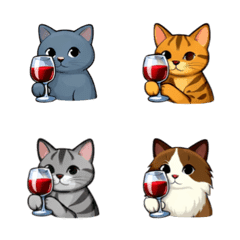 แมวดื่มไวน์