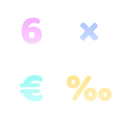Number Gradient [Soft Rainbow]
