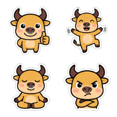 Cow emoji stickers.