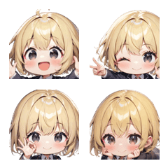 Sparkly Blonde Girl Emojis