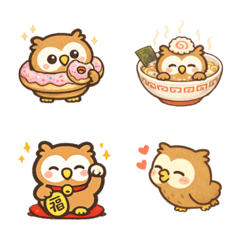 貓頭鷹「呼嚕嚕」縮小了