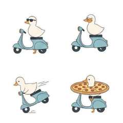 The Duckling and the Blue Vespa