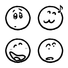 ゆるいスマイル 29 モノクロ