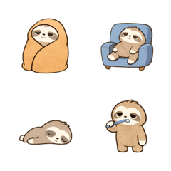 Lazy Sloth Daily Life Emoji