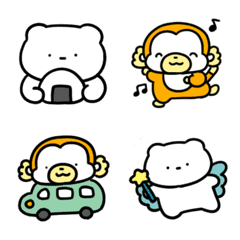 しろくまとちゃるまるの絵文字