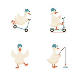 The Goose Who Found the Fun in Mud