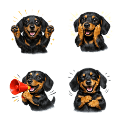 น่ารัก! อีโมจิดัชชุนด์สีดำ