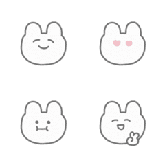 ゆるかわ使いやすい絵文字｜うさぎ