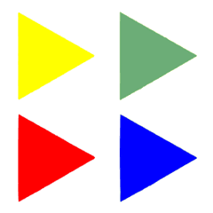 triangle no emoji colorful 7