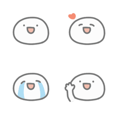 毎日使える こだわらない絵文字（しろ）