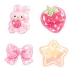 miniature pink Rabbit pink World Crystal