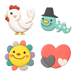 mottoのキュートな3D絵文字♡いろいろ