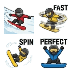 Snowboard Emojis vol.1