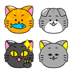 ネコのにこにこ絵文字