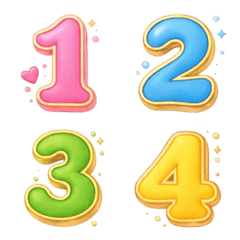 ตัวเลข แคนดี้ สีสดใสวิ้งค์ๆ