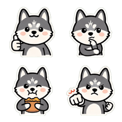 Dog emoji stickers.