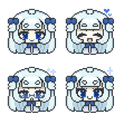 Downbeat chara pixel art Emoji