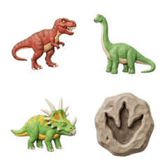 dinosaur Emoji clay