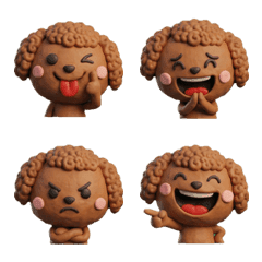 3D Brown Toy Poodle  25th