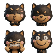 3D Black Shiba Inu  25th