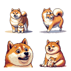 Pixel art After child birth fat shiba