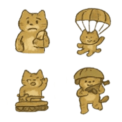 Loose and Messy Military Cat Soldiers