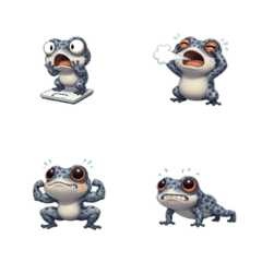 Goofy Froggys Super Shocked Sticker