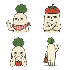 Daikon-san's Classic Emoji Collection!