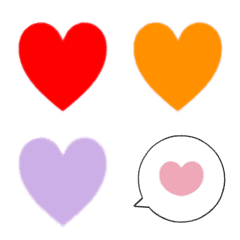 Heart of various colors