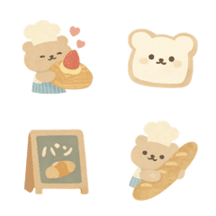 อีโมจิหมีขนมปังนุ่ม