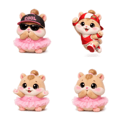 Hami Hammy Blush  Cute Mood Emoji