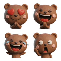 Moving 3D Brown Bear  26th