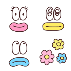 『くちびるおばけの毎日絵文字』