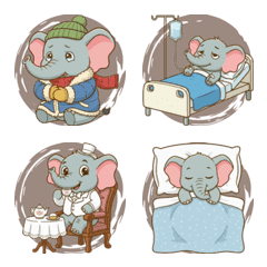 大象的開心時刻 (棕色)