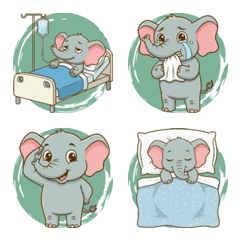 大象的開心時刻 (綠色)