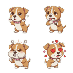 Anjing Kepala Besar yang Konyol Kaget Sa