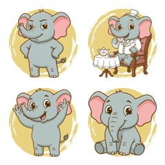 大象的開心時刻 (黃色)