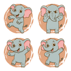 大象的開心時刻 (橘色)