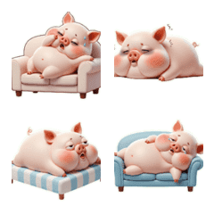 Funny Pink Pig Gives You a Big Thumb