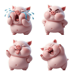 天然ボケの子豚