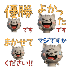 Polite 3D Grey Cat  29th