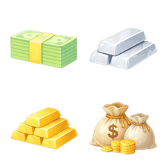 อิโมจิ : เงิน ทอง มากมาย ชุดสอง